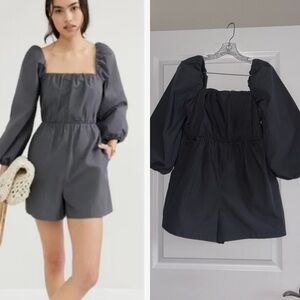 Mare Mare x Anthropologie Grey Romper Jumpsuit - Size S